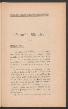 Corazón silvestre