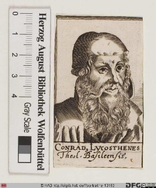 Bildnis Conrad Lycosthenes (eig. Wolffhart)