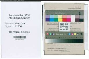 Entnazifizierung Heinrich Heimberg , geb. 13.02.1878 (Vertreter)