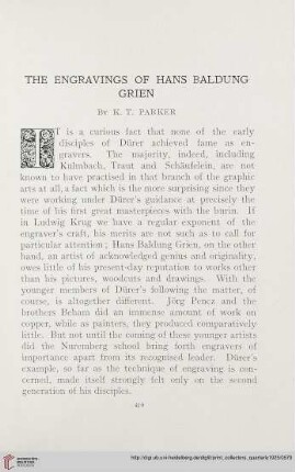 12: The engravings of Hans Baldung Grien