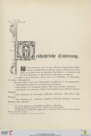 Geschichtliche Einleitung