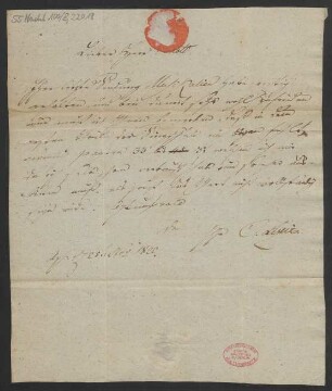 Brief an B. Schott's Söhne : 25.11.1822