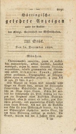 1820, 210: Stück