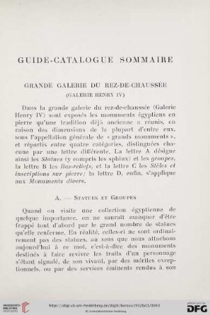 Grande Galerie du Rez-de-Chaussée (Galerie Henry IV)
