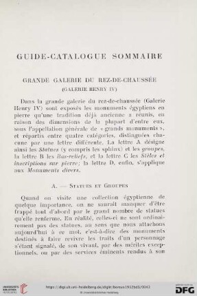 Grande Galerie du Rez-de-Chaussée (Galerie Henry IV)