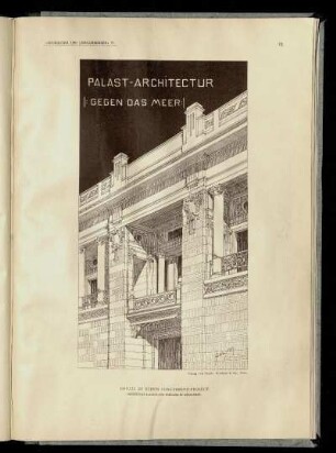 Detail zu einem Concurrenz-Project. Architekt: Ladilaus Fiedler.