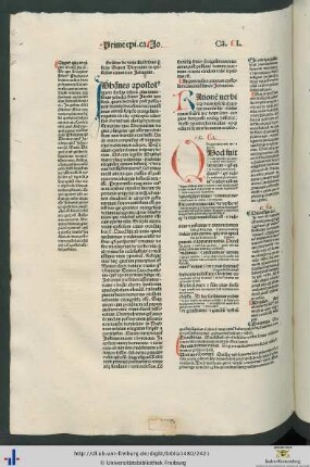 Argumentum in primam epistolam canonicam sancti Johannis