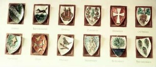 Offenburg: Wappen im Landratsamt, Reihe