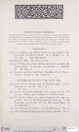 Johann Elias Ridinger (Nr. 1767 - 2064)