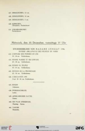 Mittwoch, Vormittags 10 Uhr (Nr. 632-684)