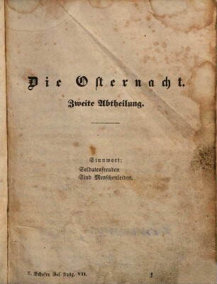 Leopold Schefer's Ausgewählte Werke. 7, Die Osternacht