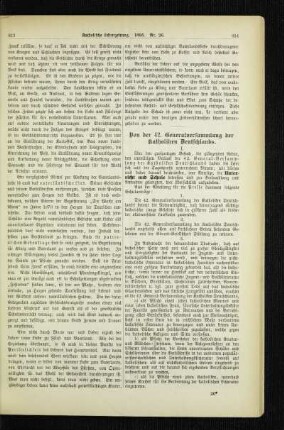 Von der 42. Generalversammlung der Katholiken Deutschlands