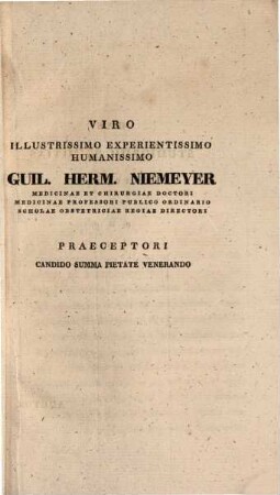 De incrementis, quae physiologia uteri hoc saeculo ceperit, eorumque in artem obstetriciam vi : Commentatio physiologico-gynaecologica