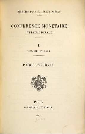 Procès-verbaux. 1881,2 = Juni - Juli