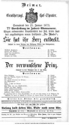 Der verwunschene Prinz