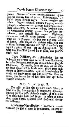 Cap de bonne Esperance 1751