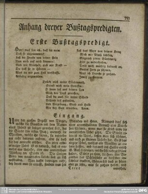 Anhang dreyer Bußtagspredigten
