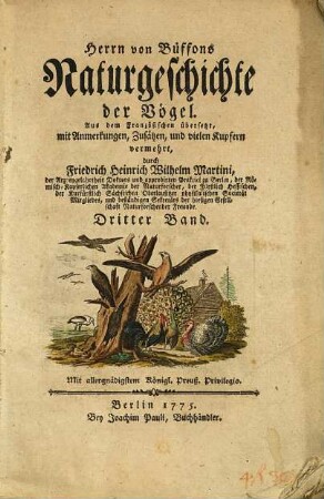 Herrn von Büffons Naturgeschichte der Vögel, 3