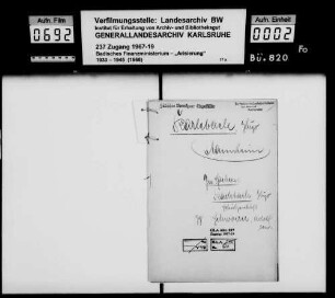 Karlebach, Hugo, Schuhgeschäft Mannheim Bewerber: Adolf Schoerer sen. -Fragment-