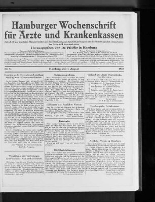 Ärztlicher Verein zu Hamburg.