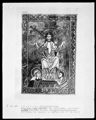 Psalter aus Aldersbach — Deesis, Folio 13verso