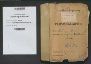 Rombach, Wilhelm, geb. 20.07.1884, Regierungspräsident, später Oberbürgermeister von Aachen. Bd. 6