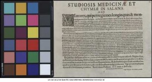 Studiosis Medicinae Et Chymiae In Salana S. & O. : P.P. Ienae 16. Iulii 1633.