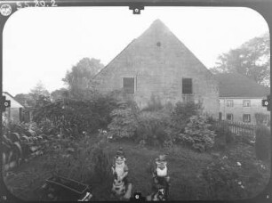 Stolpen-Rennersdorf-Neudörfel, Hauptstraße 6. Scheune. Giebelfront