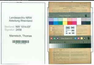 Entnazifizierung Thomas Marretsch , geb. 26.06.1890 (Kaufmann)