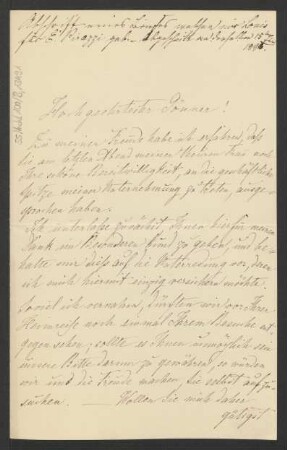 Brief an Unbekannt : 23.08.1871