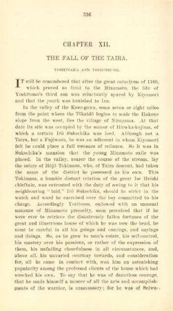 Chapter XII. The fall of the Taira