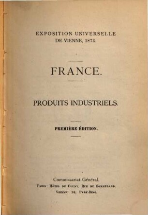 France : Produits industriels