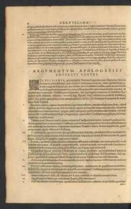 Argumentum Apologetici Adversus Gentes