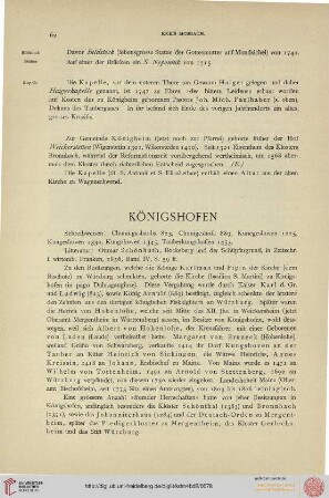 ⟦Königshofen⟧