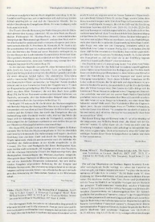 886-888 [Rezension] Parsons, Mikeal Carl, The departure of Jesus in Luke-Acts