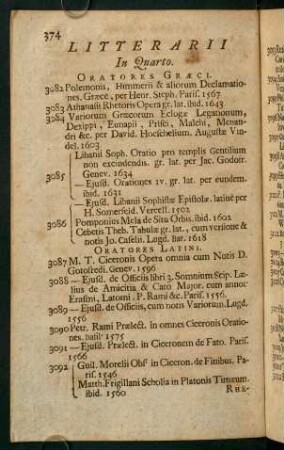 Litterarii In Quarto.