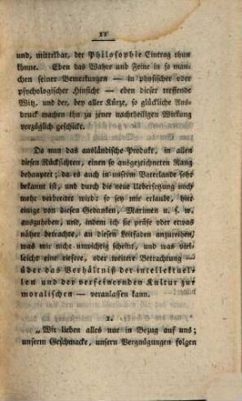 Winke über das Verhältniß der intellektuellen und der verfeinernden Kultur zur sittlichen