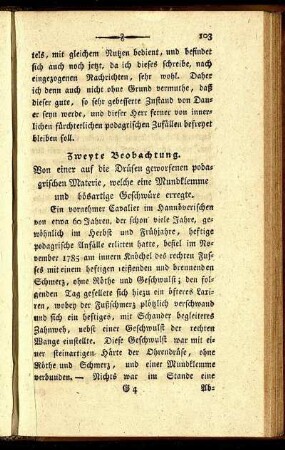 Zweyte Beobachtung.