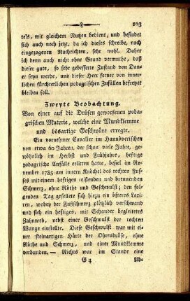 Zweyte Beobachtung.