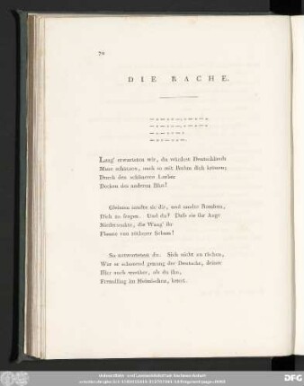 Die Rache.
