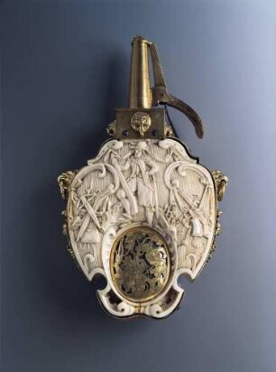 Zündpulverflasche mit eingebauter Uhr