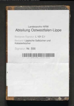 Meßbuch der Bauerschaften Höntrup und Siebenhöfen von 1818