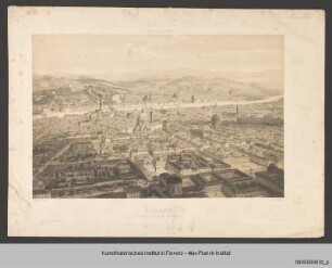 Stadtansicht von Florenz von Norden