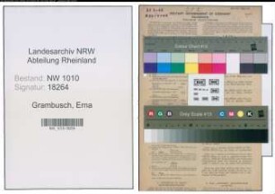 Entnazifizierung Erna Grambusch , geb. 24.01.1910 (Verw.Angestellte)