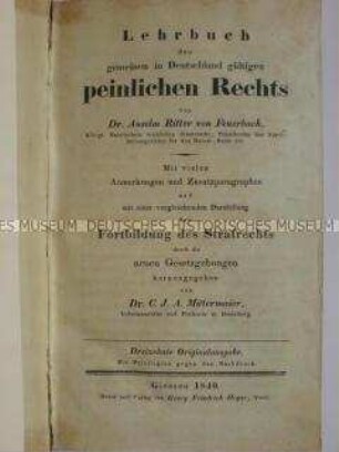 Lehrbuch zum Kriminalrecht