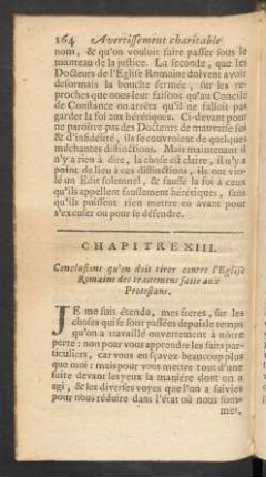 Chapitre XIII. Conclusions qu'on doit tirer contre l'Eglise Romaine des traitemens faits aux Protestans