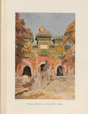 Eingang zum Tempel in der "verbotenen Stadt" in Peking