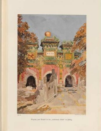 Eingang zum Tempel in der "verbotenen Stadt" in Peking