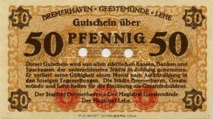 Gutschein - 50 Pfennig