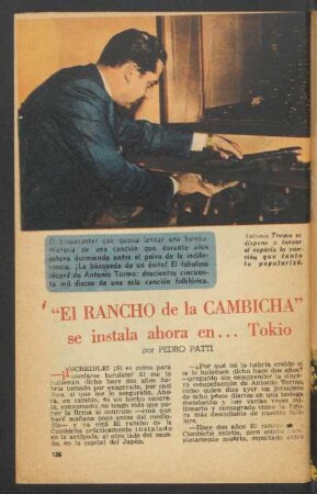"El rancho de la Cambicha" se instala ahora en ... Tokio